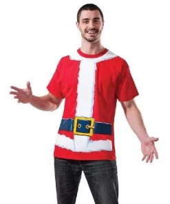 Rubie's Santa Novelty Christmas T-Shirt Womens