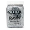 Global Colours Buy Costumes Silver Glitter Body And Face Paint