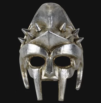Carta Alta Gladiator Silver Mask Male Venetian Masquerade 3 Carta Alta Gladiator Silver Mask Male Venetian Masquerade