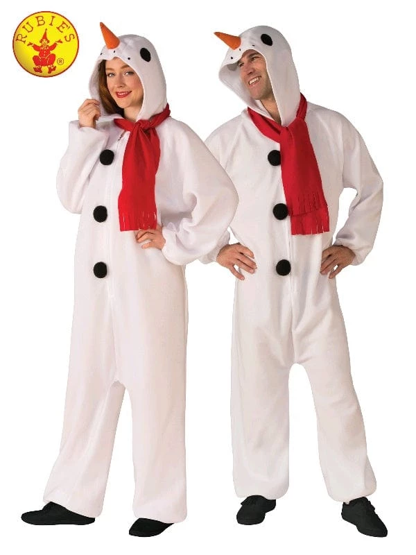 Rubie's Snowman Onesie Adult Jumpsuit 2 Rubie's Snowman Onesie Adult Jumpsuit