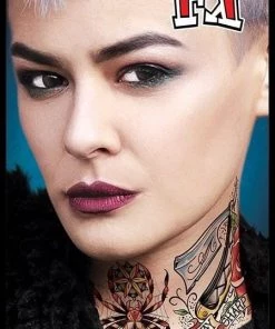 Tinsley Transfers Spider Neck Temporary Tattoo