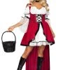 Leg Avenue Hire Costumes Storybook Red Riding Hood Hire Costume For Adults
