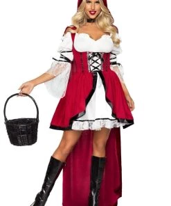 Leg Avenue Hire Costumes Storybook Red Riding Hood Hire Costume For Adults