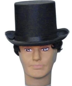 Carnival Products Buy Costumes Tall Black Satin Costume Top Hat