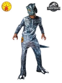 Rubie's Velociraptor Blue Jurassic World Dominion Deluxe Child Costume
