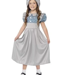Smiffy's Historical Victorian School Girl Costume Book Week Outfit