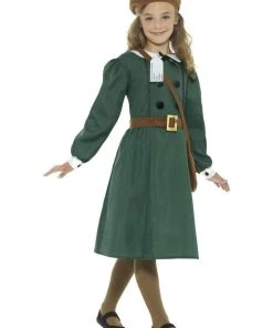 Disguises Costumes Store 12 Smiffys Historical WW2 Evacuee Girl Children's Costume Tween