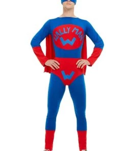 Smiffy's Wally Man Super Hero Jumpsuit Costume