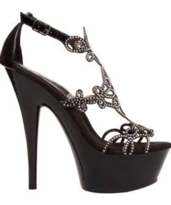 Rubies Black Patent Shoes For Women