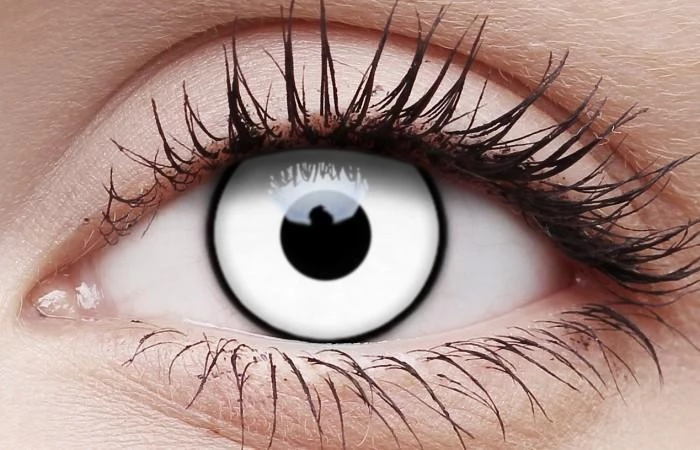ColourVue Zombie White Out Contact Lenses Halloween 1 Days Eye Contacts Womens 3 ColourVue Zombie White Out Contact Lenses Halloween 1 Days Eye Contacts Womens