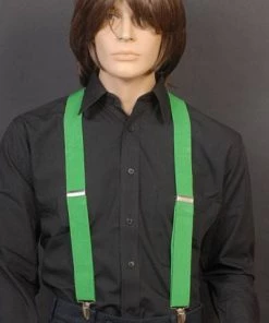 Tomfoolery Braces Green Suspenders