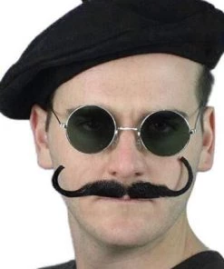 Carnival Products French Black Beret Felt Hat Womens