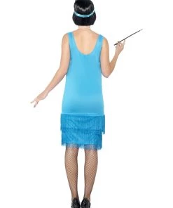 Smiffy's Womens Flirty Flapper 1920s Blue Costume For Women