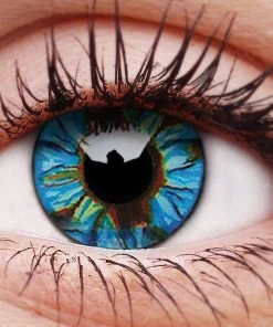 ColourVue Blue Streak 1 YEAR Contact Lenses Buy Costumes