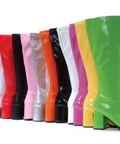 Ellie Shoes Go Go Costume Hire Boots 1960s & 1970s Fancy Dress Footwear Womens