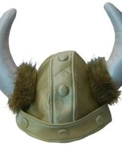 Sweidas Halloween Plush Viking Helmet Costume Hat