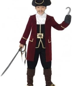 Smiffy's Kids Pirate Deluxe Captain Boys Costume