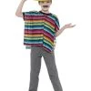 Smiffy's Fiesta Mexican Kids Fancy Dress Sombrero And Poncho Costume Kit