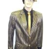 Disguises Mens Gangster 1920's Pimp Gold Suit Men's Hire Costume