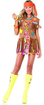 Disguises Hippie Love Child Womens Hire Costume 3 Disguises Hippie Love Child Womens Hire Costume