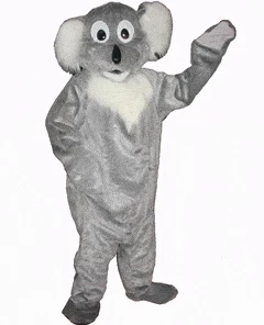 Ocean Yuen Toys Koala Fluffy Dark Grey Adult Mascot Hire Costume Womens