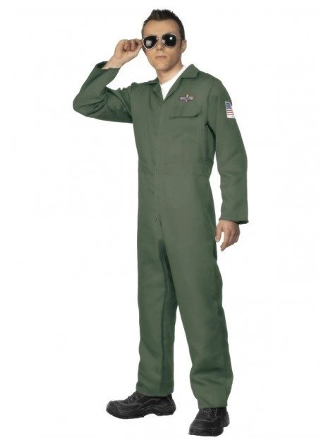 Smiffy's Mens Aviator Jumpsuit Adult Costume 3 Smiffy's Mens Aviator Jumpsuit Adult Costume