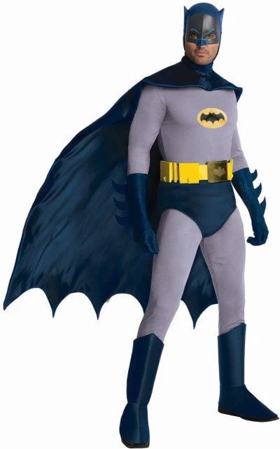 Rubie's Batman Classic TV Series Adult Hire Costume 1960's Fancy Dress 3 Rubie's Batman Classic TV Series Adult Hire Costume 1960's Fancy Dress