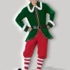 In Character Candy Cane Mens Elf Christmas Santa's Helper Hire Costume