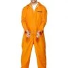 Smiffy's Prisoner Escaped Orange Jumpsuit Adult Costume