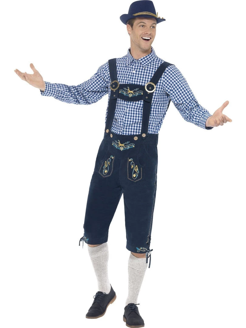 Smiffy's Rutger Oktoberfest Bavarian Lederhosen Costume Mens 3 Smiffy's Rutger Oktoberfest Bavarian Lederhosen Costume Mens