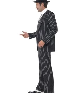 Smiffy's Mens Gangster Boss Vintage Costume Suit