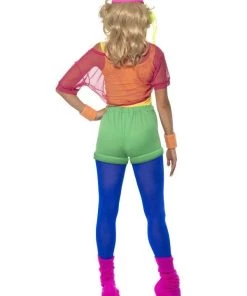 Smiffy's Olivia Newton John 80's Aerobics Work Out Let's Get Physical Costume Womens