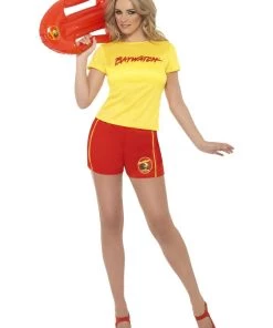Smiffy's Baywatch Lifeguard Licensed Costume Womens Beach Patrol Fancy Dress