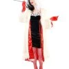 Leg Avenue Hire Costumes Cruella De Vil Coat Adult Hire Costume