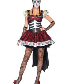 Leg Avenue Day Of The Dead Senorita Womens Hire Costume