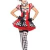 Leg Avenue Harlequin Clown Adult Hire Costume 1 Leg Avenue Harlequin Clown Adult Hire Costume