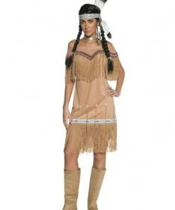 Smiffy's Womens Indian Wild West Indian Lady Costume