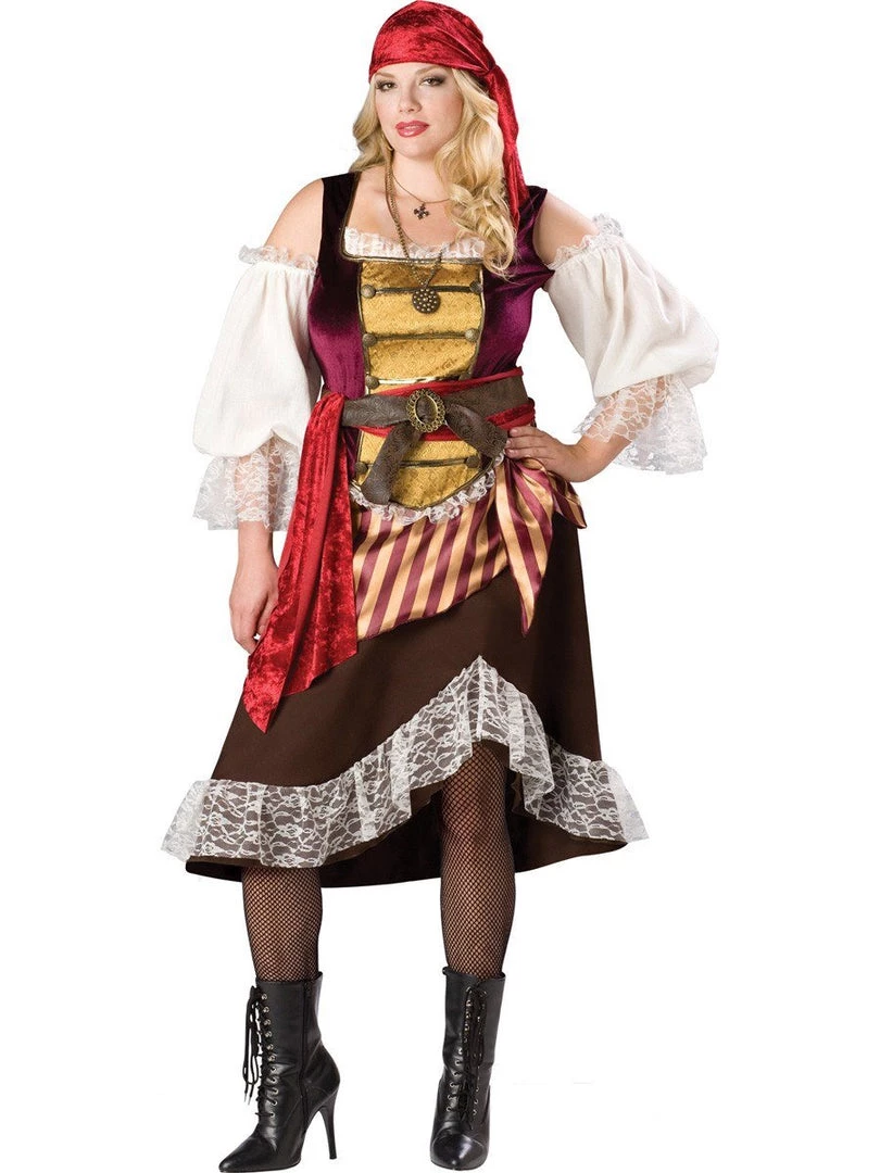 In Character Pirate Wench Deckhand Darling Plus Size Hire Womens Costume 3 In Character Pirate Wench Deckhand Darling Plus Size Hire Womens Costume