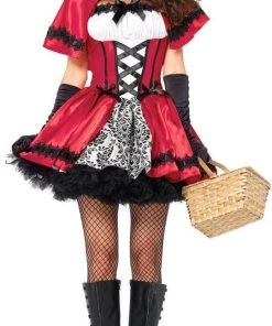 Leg Avenue Red Riding Hood Womens Gothic Fancy Dress Adult Hire Costume