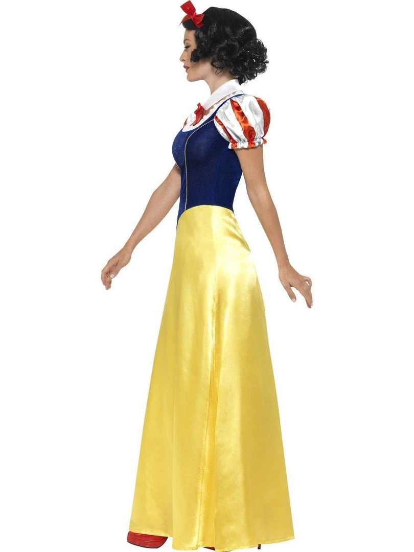 Smiffy's Snow White Fairy-tale Long Princess Fancy Dress Costume Womens 4 Smiffy's Snow White Fairy-tale Long Princess Fancy Dress Costume Womens