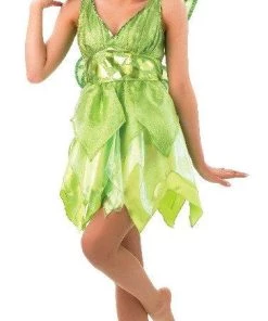 Rubie's Tinkerbell Disney Fairy Fancy Dress Ladies Peter Pan Costume With Wings Womens