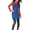 Smiffy's Zombie Super Mario Bros. Female Costume Halloween Adult Fancy Dress