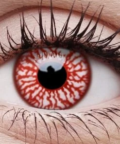 ColourVue Blood Shot Vampire Contact Lenses Halloween Multi Use Eye Contacts Womens 8 ColourVue Blood Shot Vampire Contact Lenses Halloween Multi Use Eye Contacts Womens