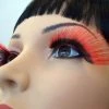 Carnival Products Tipped Long Black False Eyelashes With Blend Red Womens