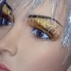Carnival Products Dramatic Gold Tinsel False Eyelashes Womens