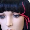 Carnival Products Feather Tip Long Red Eyelashes Black False