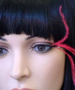Carnival Products Feather Tip Long Red Eyelashes Black False