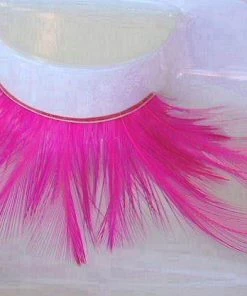 Carnival Products Womens Feathers False Eyelashes Long Pink