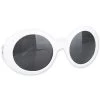 Tomfoolery Jackie O White 60's Sunglasses Womens 1 Tomfoolery Jackie O White 60's Sunglasses Womens