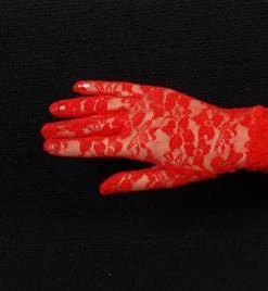 Interalia Lace Short 80's Costume Gloves Womens